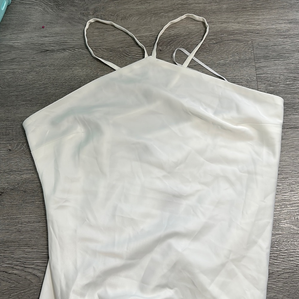 Brand new lulus white silk dress